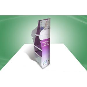 China Eco - friendly Point of Sale Cardboard Display Stands Four - shelf for Philips Baby Products supplier