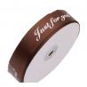 White Custom Printed Ribbon Eco Friendly Soft Thin Attractive Look Polyester