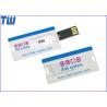 Mini Card Plastic Usb Flash Drive 4GB 8GB Storage with Free Printing for Company