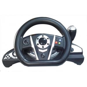 China 2.4G RF Wireless Racing Video Game Steering Wheel With Receiver / F1 Gear Shift supplier