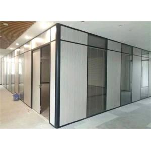 Flexible Collocation Glass Wooden Partition Wall For Office Modular Private Space
