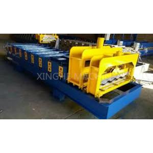 China 3kw Roof Roll Forming Equipment / Tiles Making Machine With 9 Rows Rollers supplier