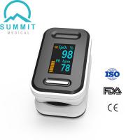 China TUV CE ISO FDA Fingertip Pulse Oximeter Waveform Parameter Black White on sale