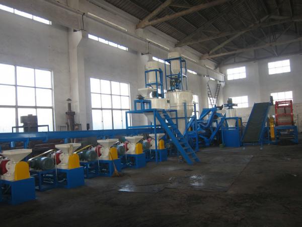 Radial Steel Used Tyre Recycling Machine Separate Steel and Fiber , No Polluted