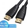 China Focuses 4K 18Gbps HDMI Cable Gold Plated HDMI Cable For Fast Data Synchronization wholesale