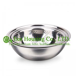 Stainless Steel cooking cookware kitchenware set,Rice washing sieve,wash vegetable plate,knead dough plate Kitchen