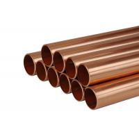 China Type L Plumbing Copper Tubing , Thin Wall Lead Free Copper Pipe on sale