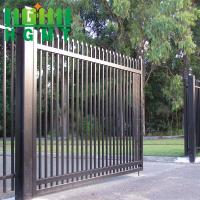 China Garden Decorative 2530mm Metal Tubular Fencing Black Security Wrought on sale