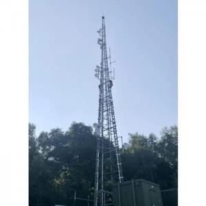 China Four Legged Steel Lattice Self Supported Mobile Communication Tower 100meters supplier