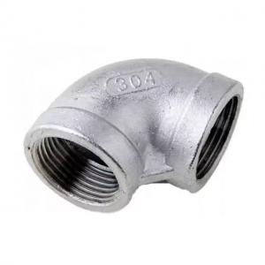 China Stainless Steel 201 304 Pipe Fitting 90 Degrees Elbow with Equal Female Connection supplier