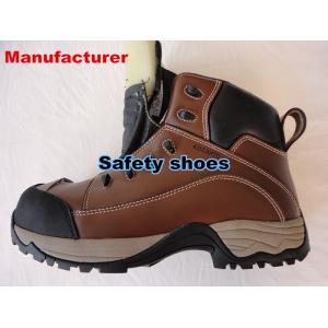 China cheapest Men's steel toe safety shoes  Cow split leather safety shoes safety boots supplier