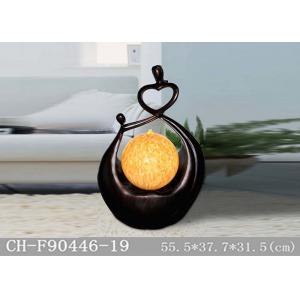 China Fiberglass Led Light Indoor Water Fountain With Lighting Ball supplier