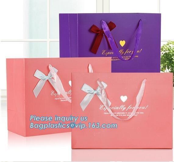fancy luxury printed recycled party carry bag paper bag printing, carrier bag
