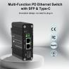 China Mini commutateur PD Gigabit Ethernet industriel avec sortie de type C wholesale
