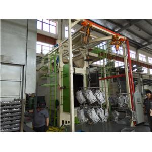 China Double Hanger Hook Type Sand Blasting Machine Workpiece 500kg For Alloy Wheels supplier