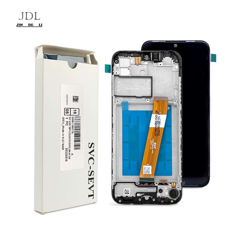 China A01 Lcd Display Screen Lcd With Frame Para  A01 Pacote de Serviço de Atacado LCDS  A105 Original Phone Pantalla supplier