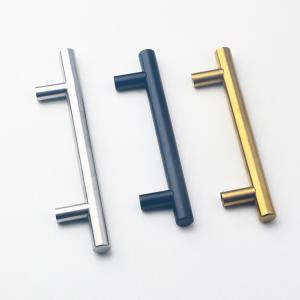 China SS201 SS304 Furniture Hardware Replacement Parts T Bar Cabinet Handles 64mm dia supplier