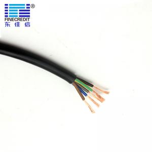 VDE CE Flexible Electric Wire , 318-Y / H05VV F 5×0.75 Sq PVC Sheathed Cable