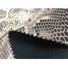 Snake Skin Pattern Imitation Leather Fabric Lamination On Garment