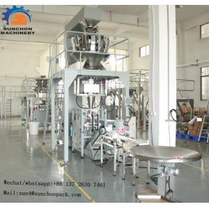 China Food Grain Chips Rice Snack Nut Sugar Automatic Packaging Machine With PLC + Touch Screen supplier