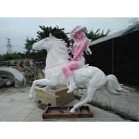 China Cartoon Famous Bronze Horse Pure Handwork Sculpture Garden Animal Statues on sale