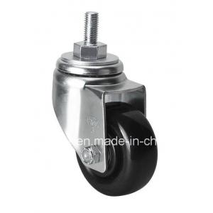 Edl Medium 3" 140kg Threaded Swivel PU Caster Without Brake 5033-66 for Long-Lasting