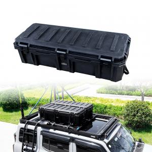 China 110L Black Green Off Road LLDPE Plastic Tool Car Kit Set Box for Car Roof Top Storage supplier
