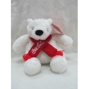 China Coca Cola Polar Bear Stuffed Animal Christmas Plush Toys 16cm Size supplier