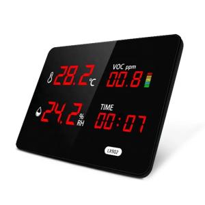 China Digital Thermometer for Home With Temperature Sensor Time Display TVOC Detect Thermometer Outdoor Air Quality Monitor Room wholesale
