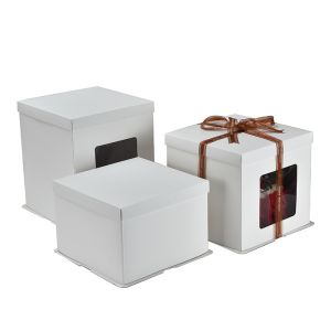 China Paperboard Artisan Birthday Cake Cake Boxes In Bulk Custom Packaging Box for sale