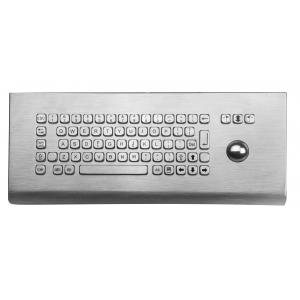 IP65 Explosion Proof 38mm Trackball Stainless Kiosk Keyboard Wall Mounted Desktop Keyboard