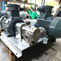 China Practical SS304 Sanitary Lobe Pump , 600Rpm Sanitary Positive Displacement Pump on sale