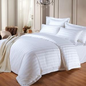 China Experimenta el mejor sueño de tu vida con nuestra colección de ropa de cama de hotel cinco estrellas en patrón de rayas 100% algodón supplier