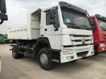 White 20-30T Sinotruk 4x2 Professional Heavy Duty Dump Truck 6 Wheeler For Middle Lift System