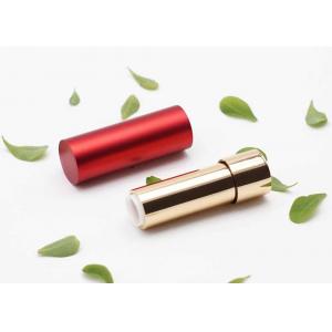 Red Case With Gold Bottom 3.5g Aluminum Lipstick Tube Empty Lipstick Tube Manufacturer