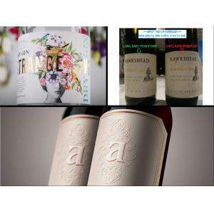 China Wine Labels Stone Paper Manufacturer tear resistance Pantone color supplier