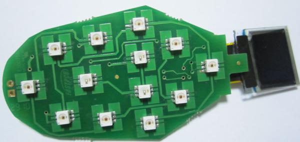 Green 6 Solder Mask HAL Lead Free Layers Multilayer HDI PCB Assembly Service with 13 LEDs