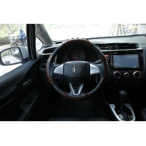 China Carbon Fiber Car Steering Wheel Cover High Durability Peach Wood Grain Color supplier