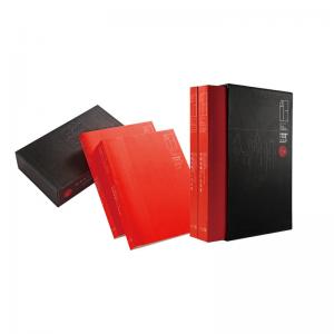 B5 Annals Soft Cover Book Printing Spot UV Finishing With Hardcover Slip Case