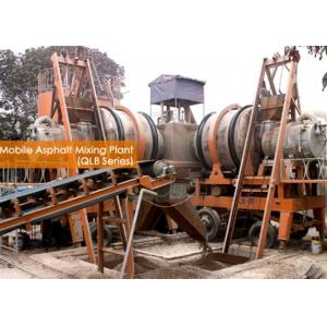 Mobile 1.2CBM Feeder Hopper Capacity Hot Asphalt Batch Plants 80TPH Capacity