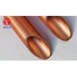 China TP2 Pure Cooler Copper Tube Threaded Seamless Efficient Cooling supplier