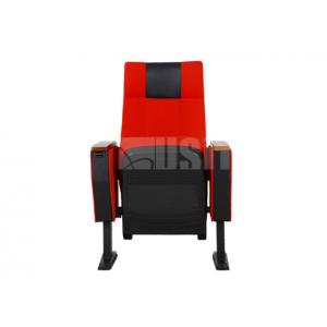 China High End Fabric Church Theatre Seating , Commercial Theater Seating Soft PU Headrest Cover supplier