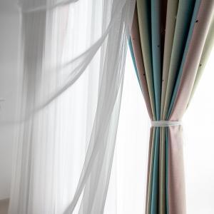 Modern Simplicity Green Leaf Digital Print Curtain Fabric
