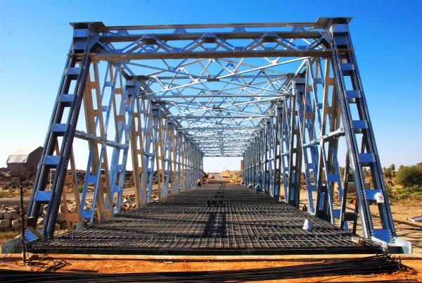 Майна моста ферменной конструкции железного каркаса стальная одиночная для паром
