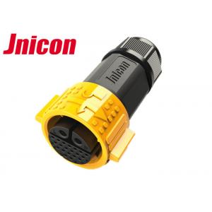 Multi Pin Circular Waterproof Plug Socket , 22 Pin IP Rated Cable Connectors