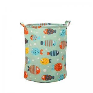 China Cotton Cloth Storage Waterproof Laundry Basket With Handles Laundry Hamper supplier