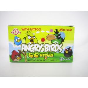 Angry Bird CC stick with lovely tattoo/ Good quality with good price Africa Sour Candy