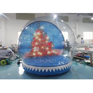 0.65mm PVC  Inflatable Santa Snow Globe Ball Quadruple Stitching