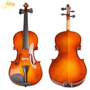 China Cheap red color constric full size 4/4 model price adult with original sound mechanical Violin exported to Europe supplier