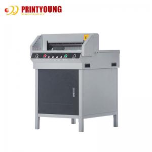 China Poster Book Guillotine Paper Cutting Machine Infrared For Safety Operation supplier